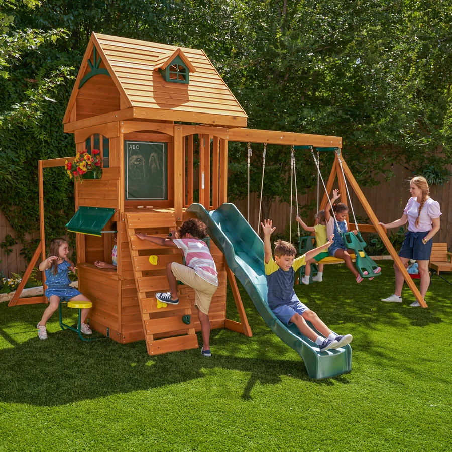 Kidkraft® Spielturm mit Rutsche und Schaukel Ridgeview