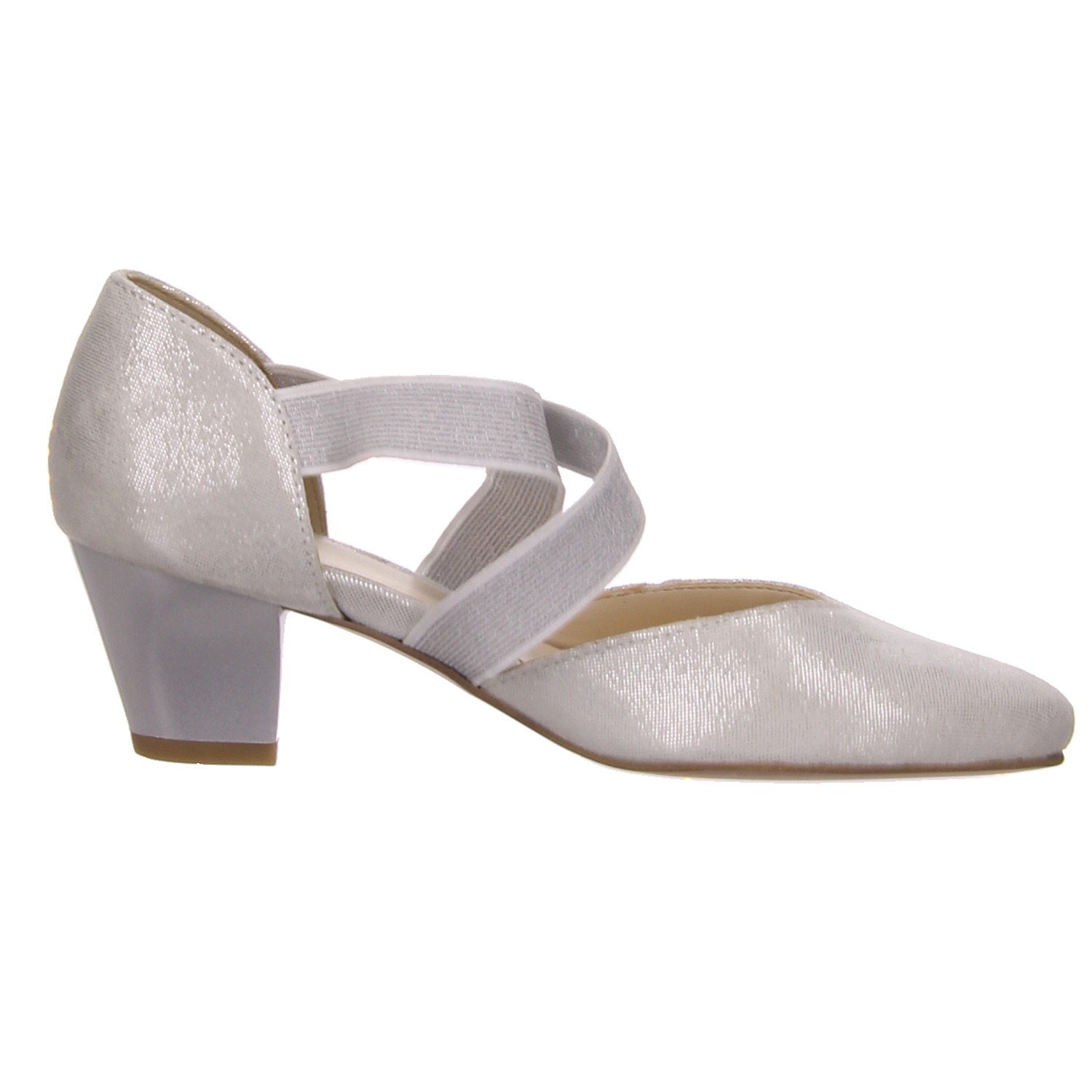 Ara Pumps weiß / silber weiss/weiss kombi