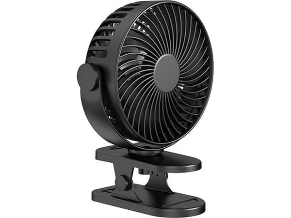 Blow 44-505# Bordvifte med klips 15cm USB + batteri sort