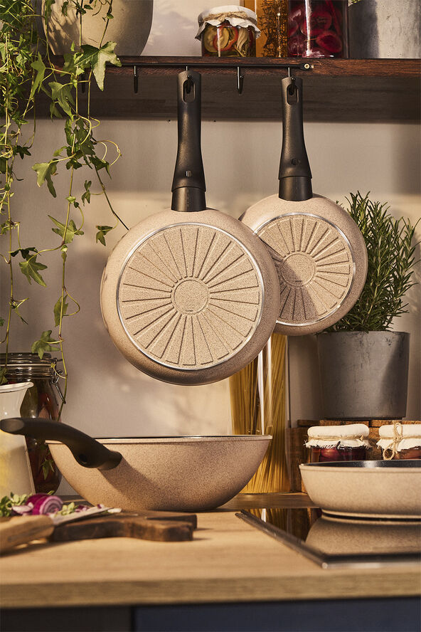 Ballarini Ledro Stegepande 24 Beige Rund Alu Beige