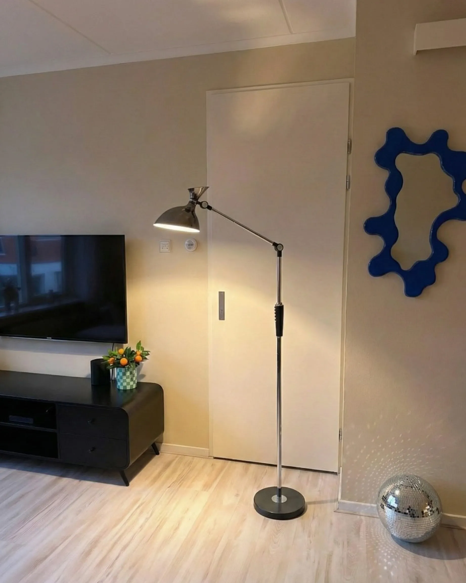 LED staande lamp ANDROMEDA met dimmer Metaal Zilver