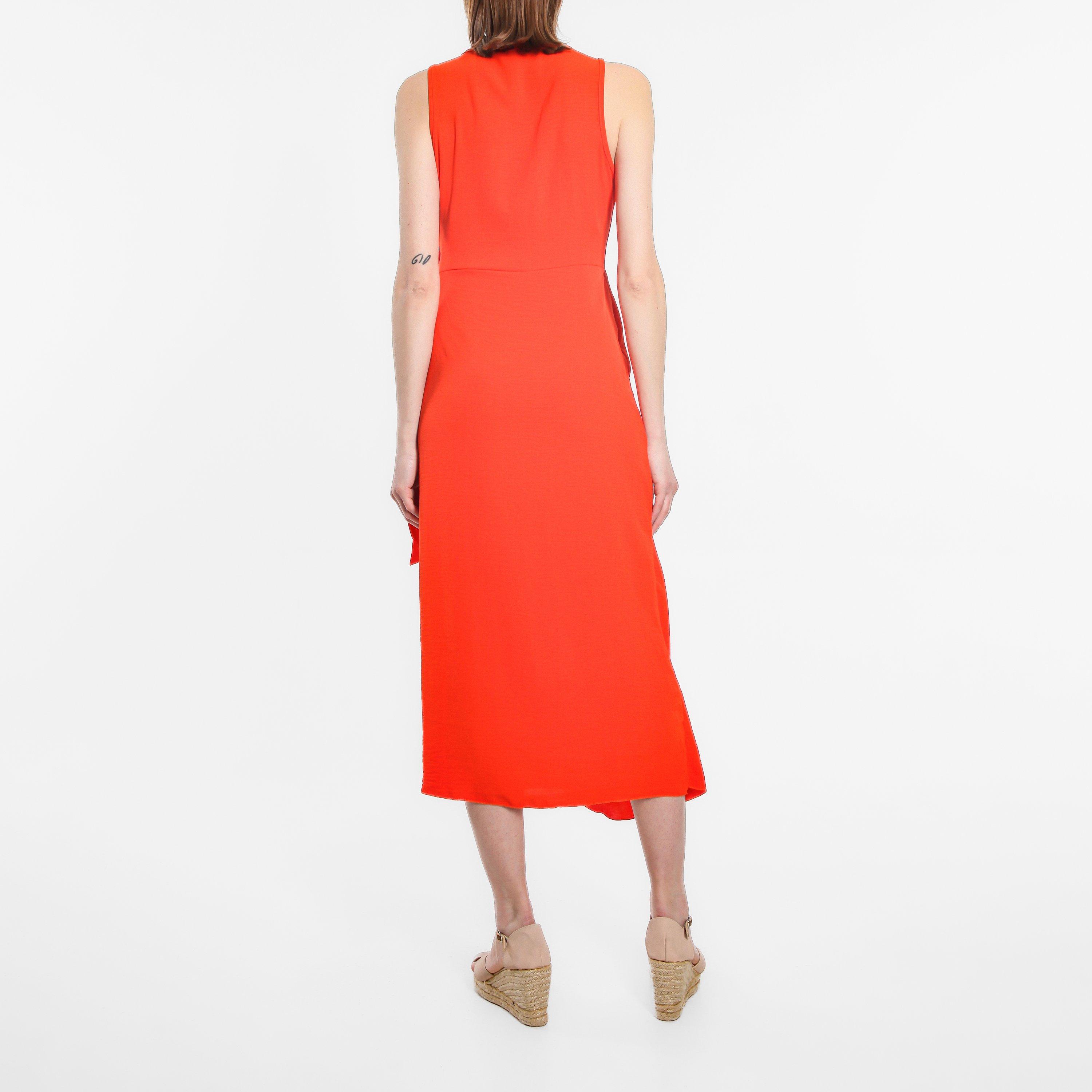 Be You Sleeveless Sleeveless Wrap Dress