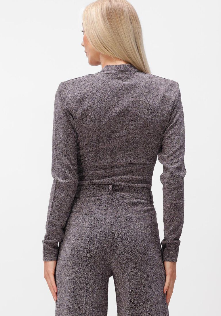 grijze dante6 top healey lurex body top