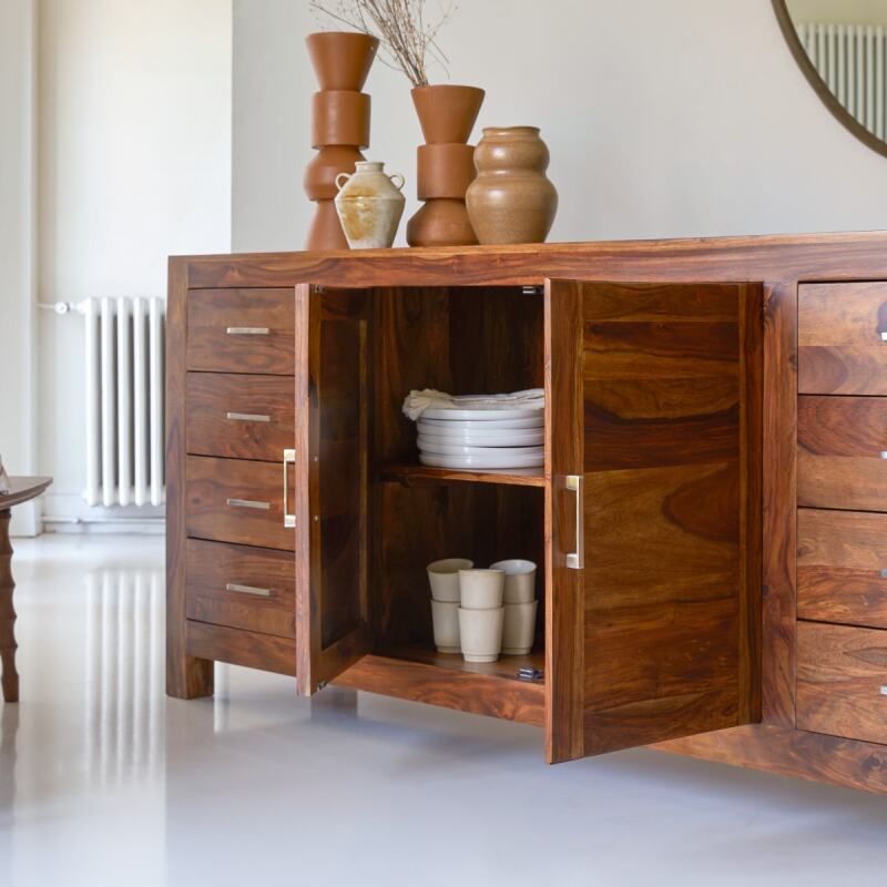 Buffet en palissandre massif L 205 cm Mezzo