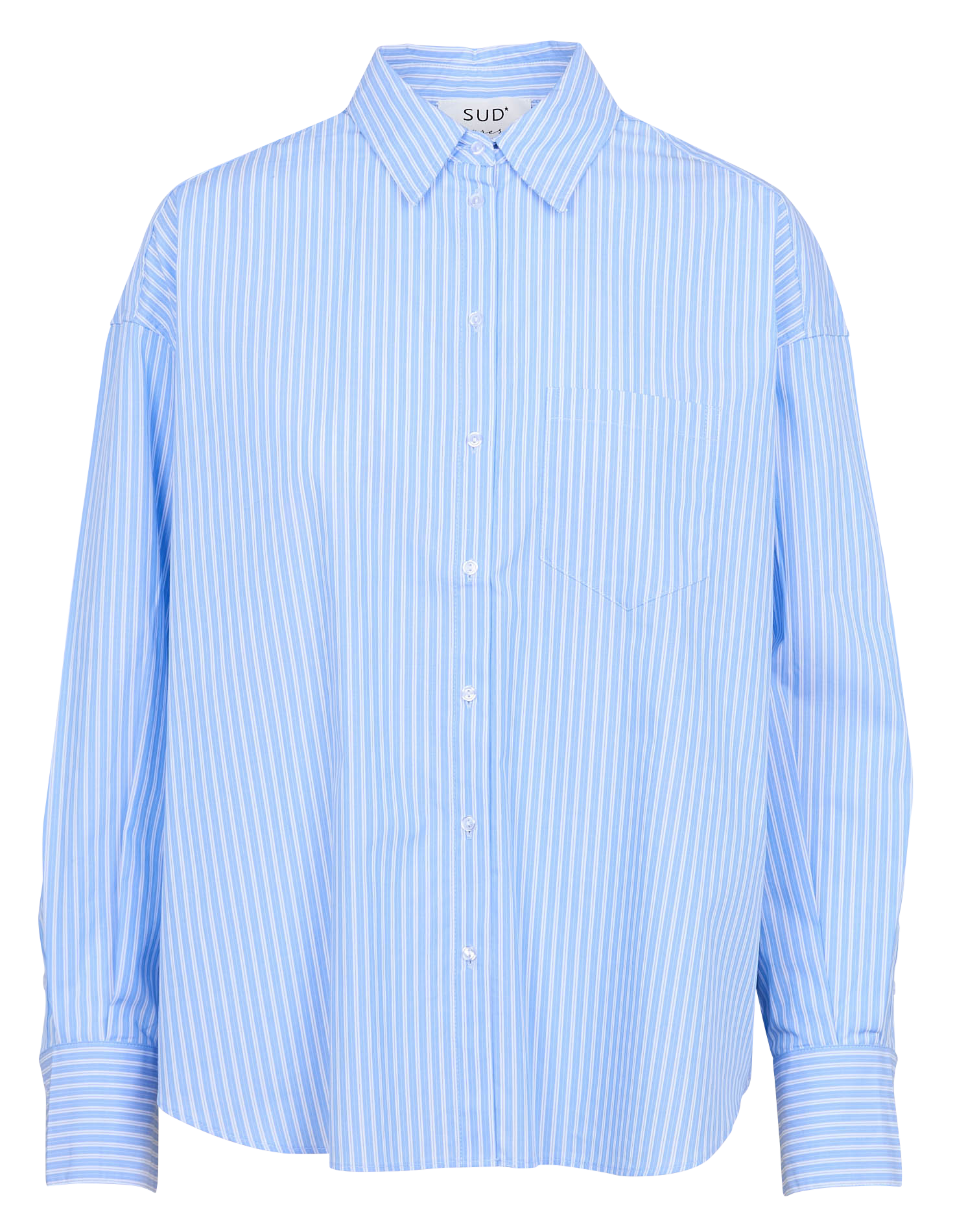 CASSIBA - Chemise col classique à rayures| Bleu