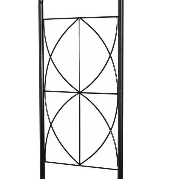 Archway Trellis Plant Bue Trellis Garden Arch Tak Metall Svart 114 X 30 X 230 Cm