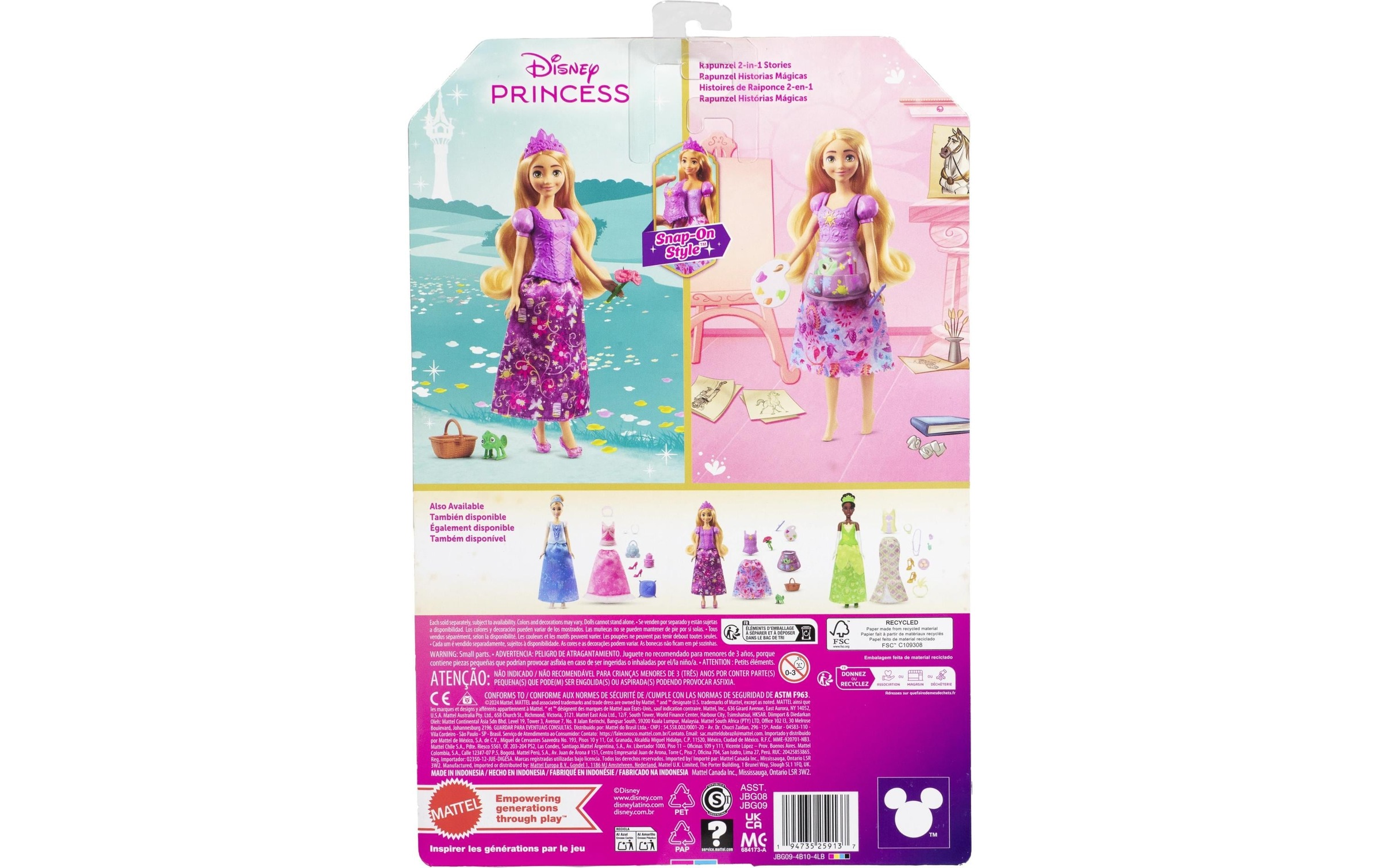 Disney Princess Anziehpuppe »2-in-1-Geschichten Rapunzel-Modepuppe«