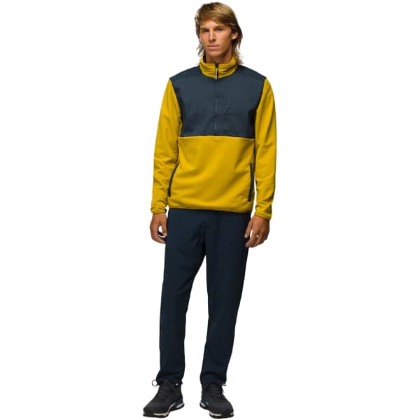 Sweat polaire PRANA GRIDLOCKED FLEECE 1/4 ZIP M GOLDEN LEAF