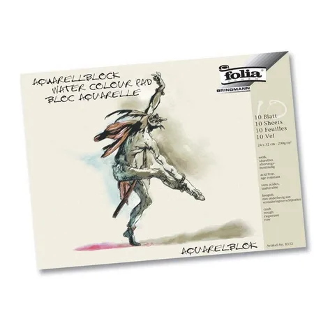 Folia Aquarellblock 10Blatt 200g