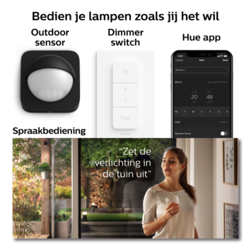 Philips Hue muurlamp Appear RVS - wit en gekleurd licht 8W