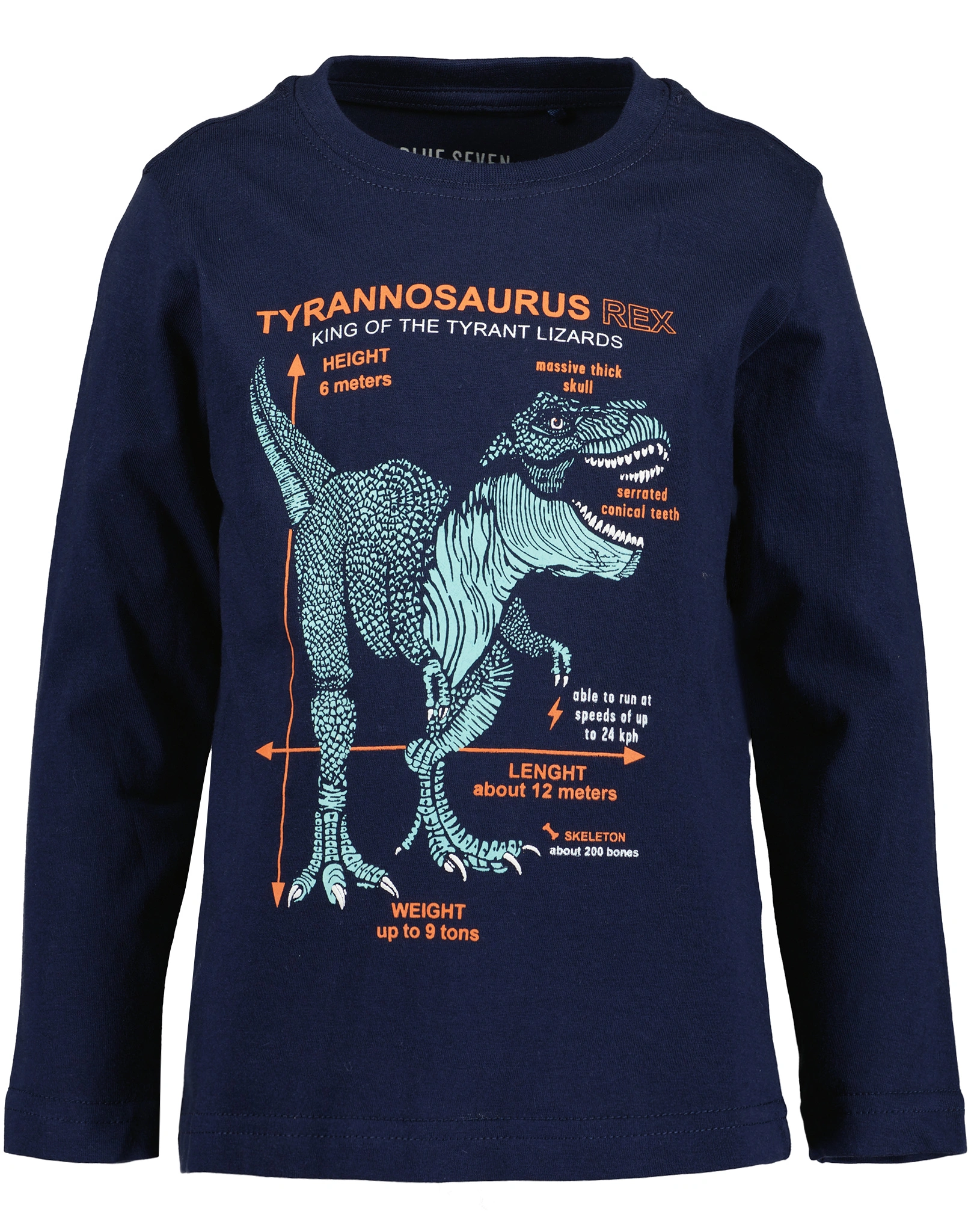 Langarmshirt TYRANT LIZARD in ultramarin