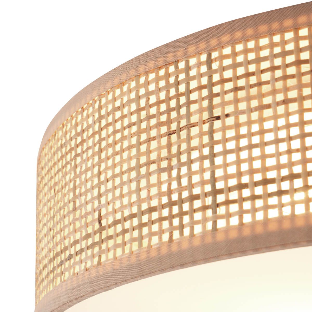Oosterse plafondlamp rotan 38cm  - Trammy