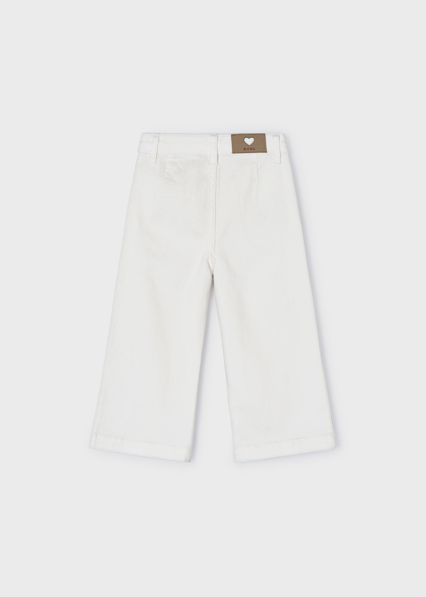 Calças Better Cotton de corte amplo para meninas, cor cru