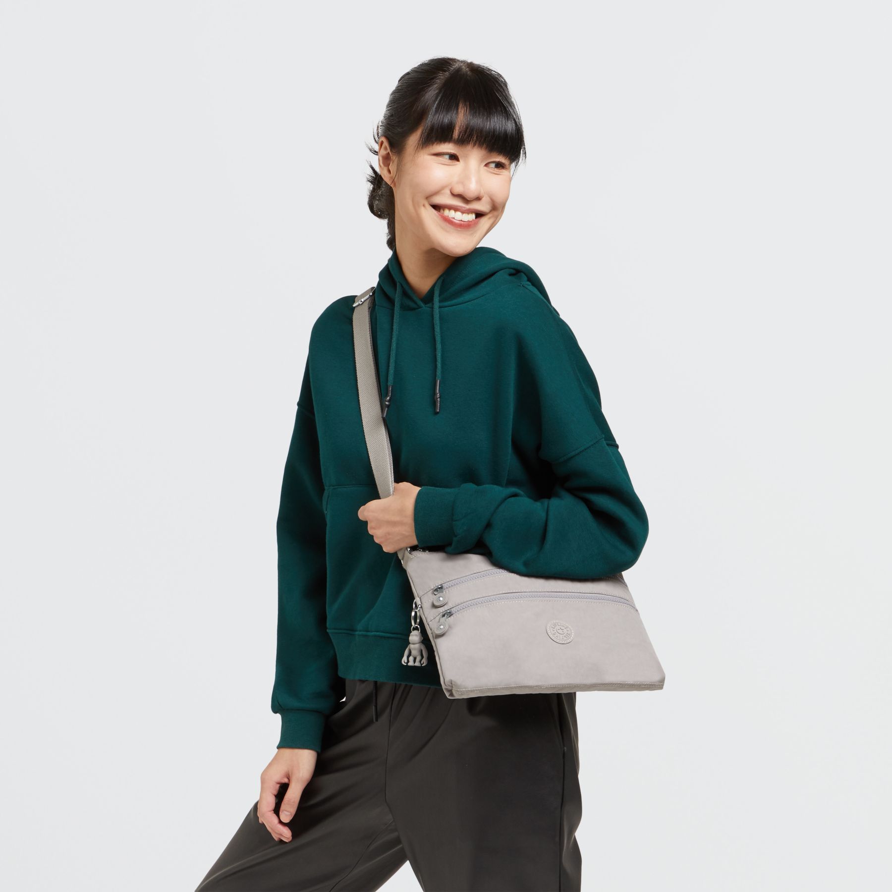 ALVAR Sac épaule Moyen Bandoulière - Grey Gris