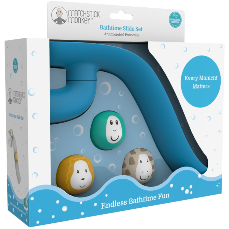 MATCHSTICK MONKEY™ Rutschset, Badezeit blau