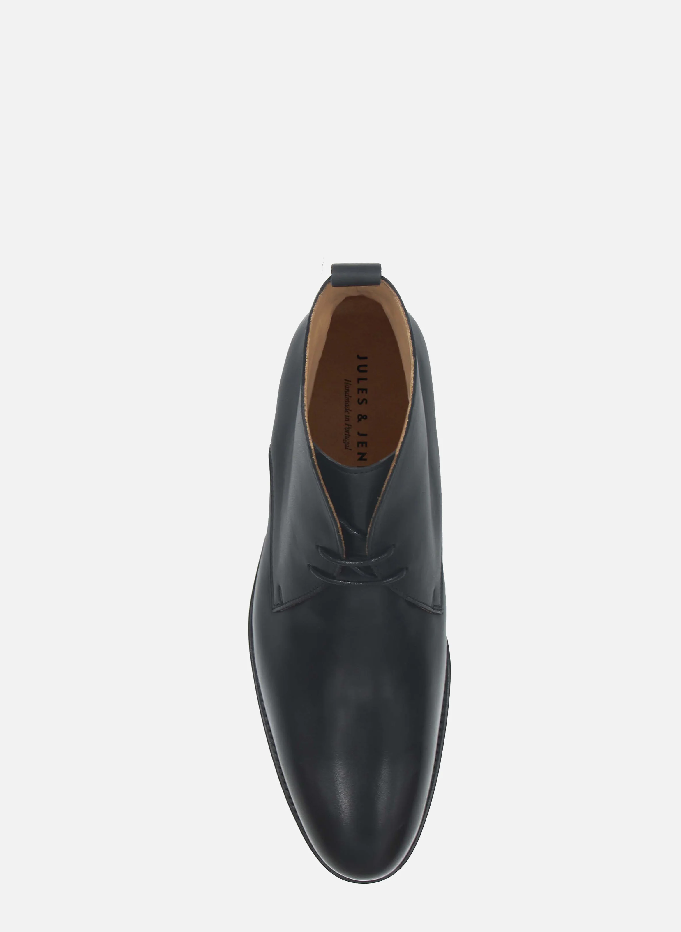 Desert boots cuir lisse | Noir