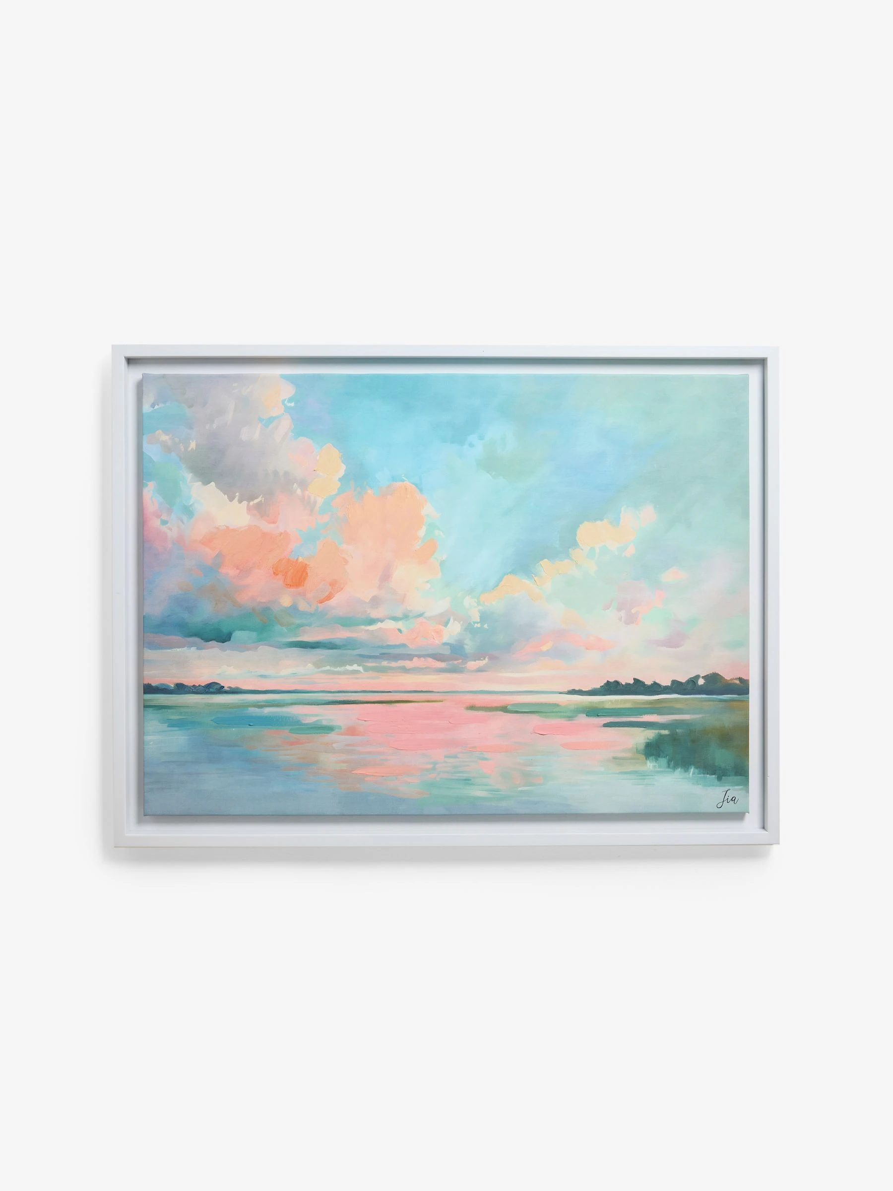 Pretty Sunset Scape ingelijste wanddecoratie