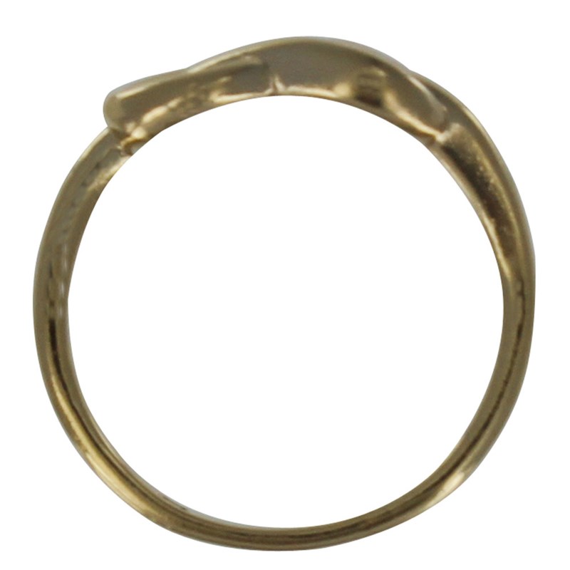 Bague Plaqué Or Noeud Marin