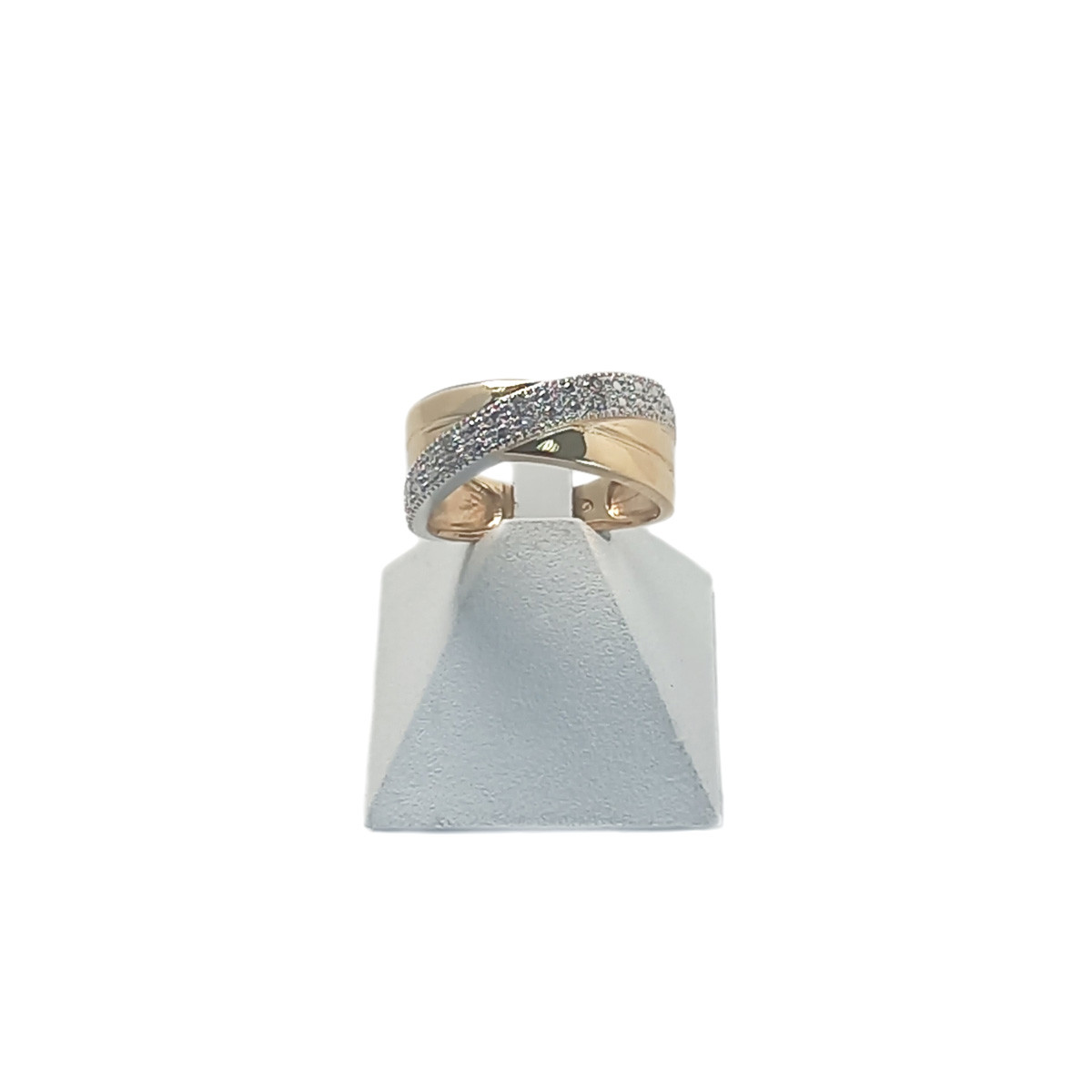 Bague d'occasion 2 ors 750 diamants