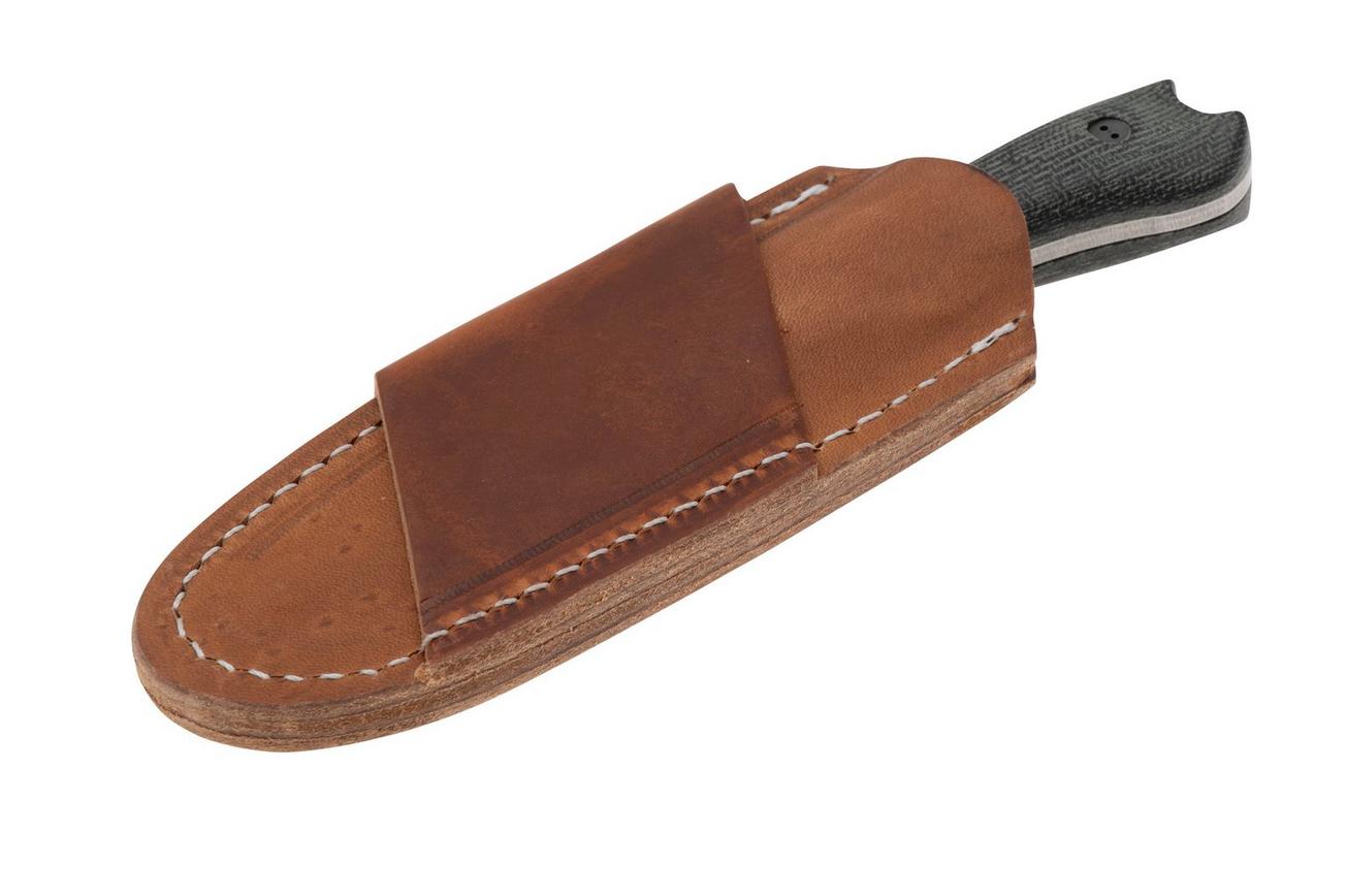 Bradford Knives Guardian 3, CPM-Magnacut High Hardness, Sabre Grind, Stonewashed Finish, 3D Black Micarta, vaststaand mes