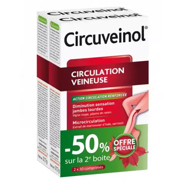 Nutreov Physcience Circuveinol Circulação Venosa 2 x 30 comprimidos