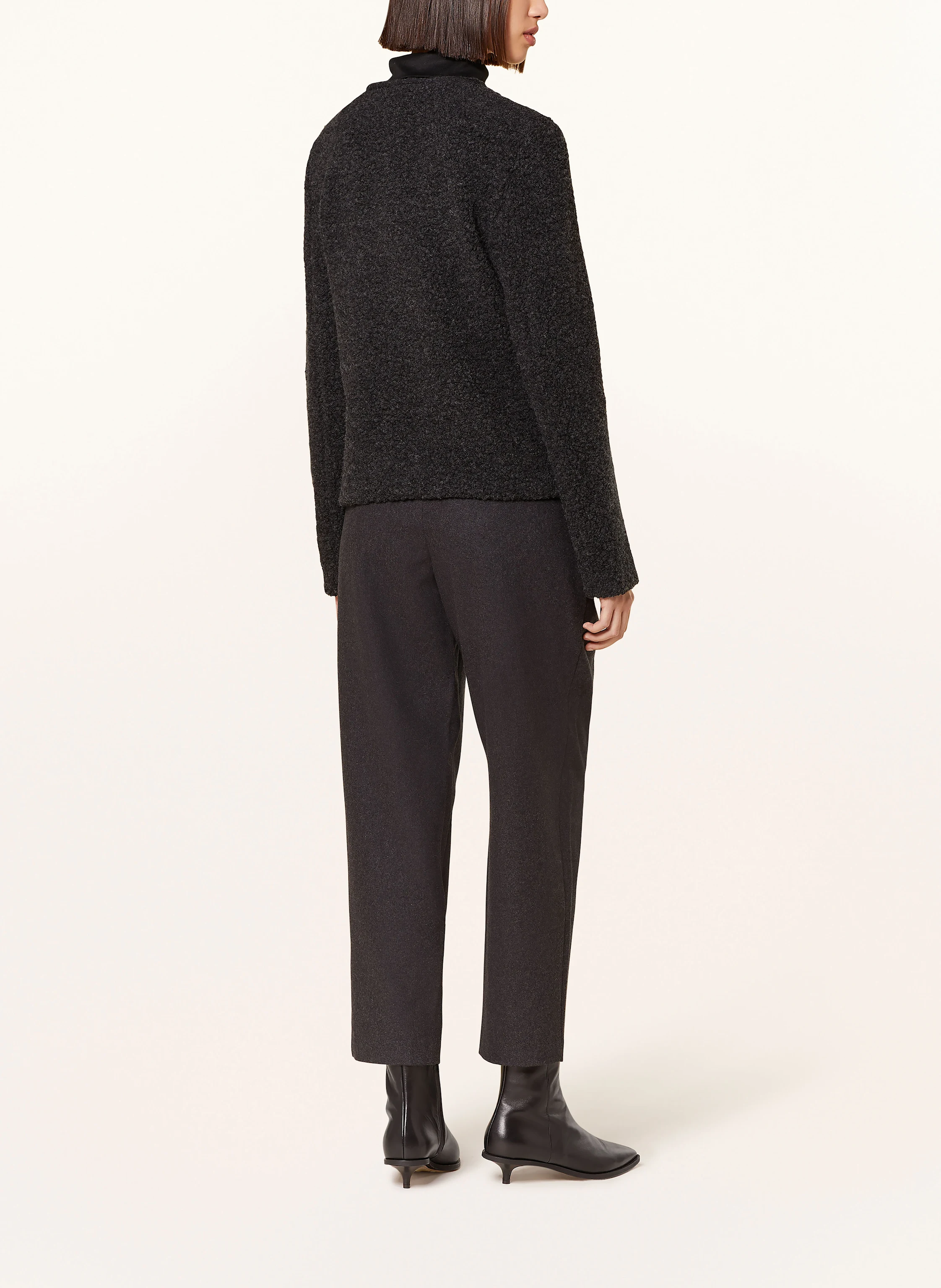 EMPORIO ARMANI Strickjacke aus Teddyfell