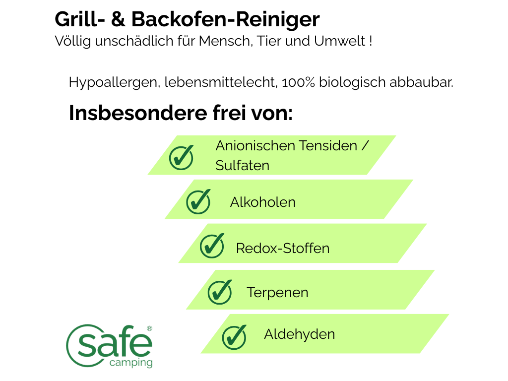 SAFE CAMPING Grill- & Ovenreiniger - 500 ml