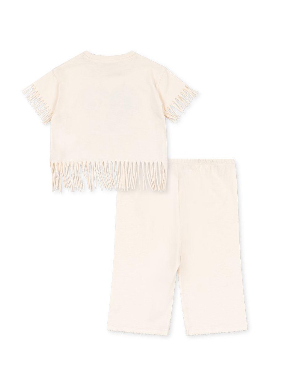 T-Skjorte & Shorts Sett Barn /m Frynser – Øko Bomull | Marah Set