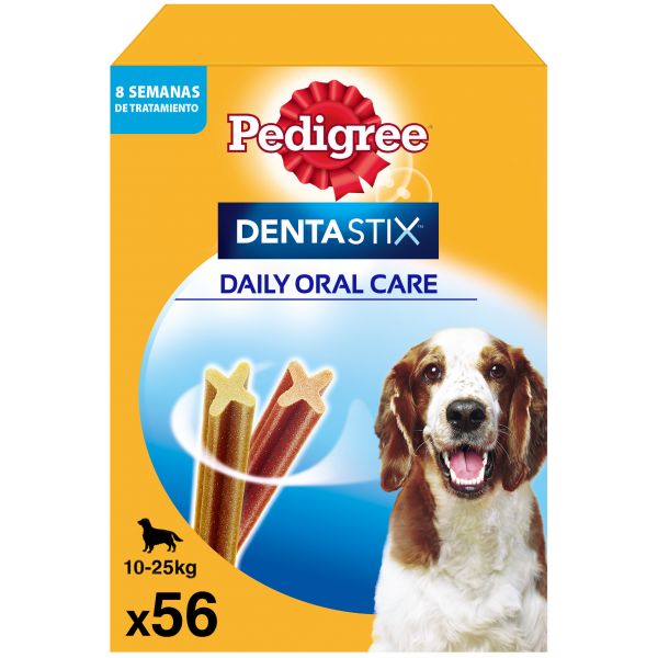 Pedigree Dentastix Snacks Higiene Dentária Dos Médios 10-25 Kg (56 Uds.)