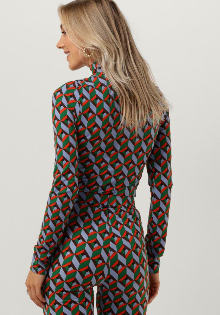 COLOURFUL REBEL multi colourful rebel  neyo graphic peached turtleneck top