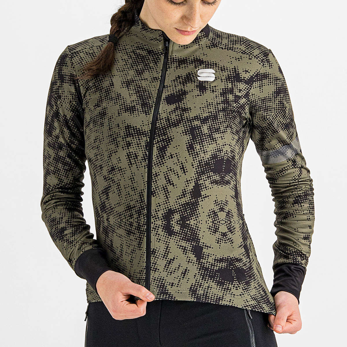Sportful Escape Supergiara Thermal Fietsshirt Lange Mouwen Groen/Zwart Dames