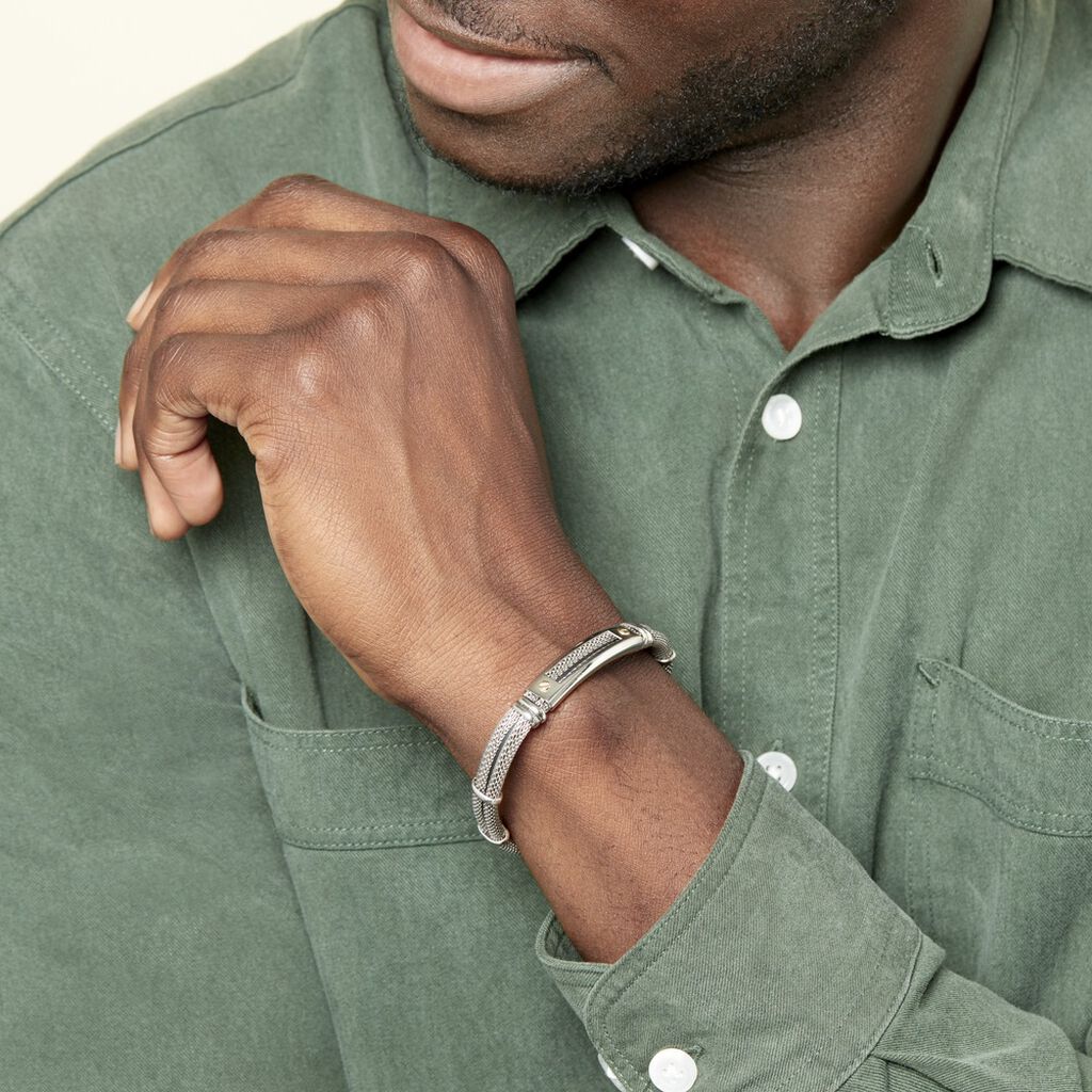 Bracelet Naemie Or Acier Blanc