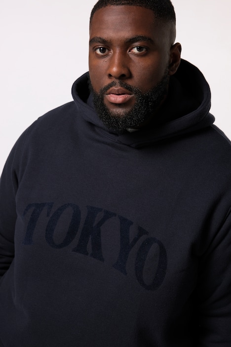 STHUGE Hoodie, oversized, Kapuze, Flockprint, bis 8 XL