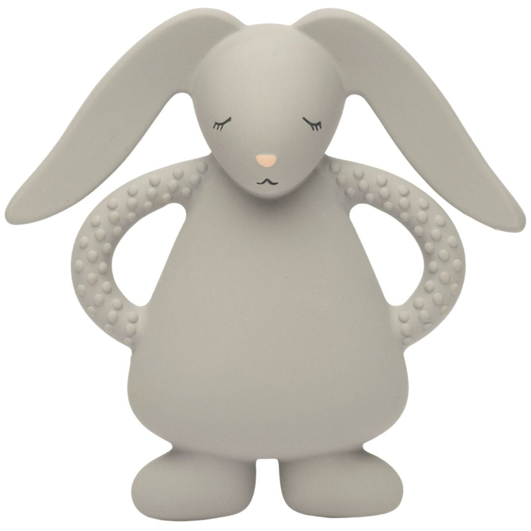 Moonie bijtring bunny - silver