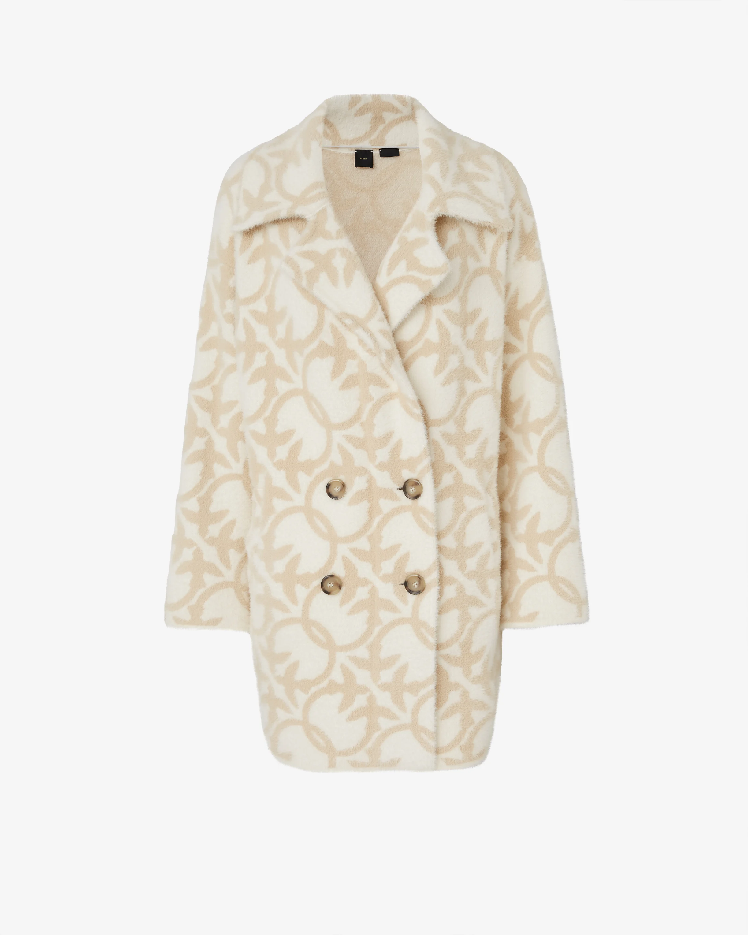 Manteau court à logo | Blanc