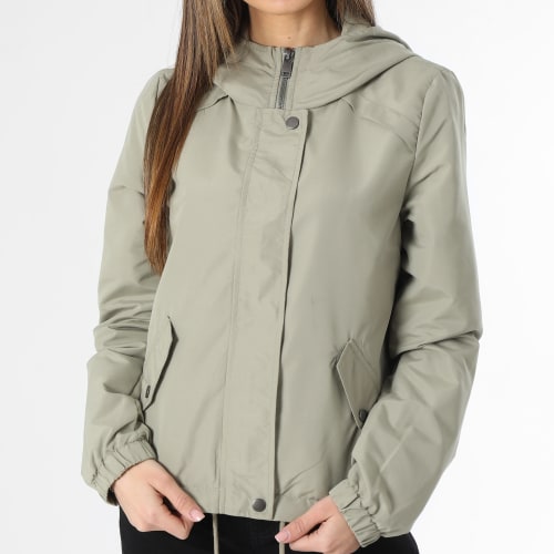 Veste Zippée Capuche Femme Zoa Vert Kaki