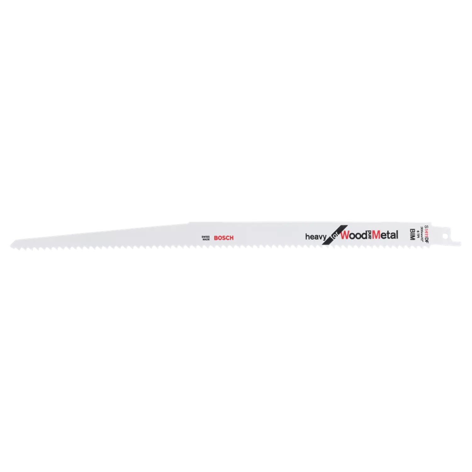 Bosch 2608654763 / S 1411 DF Reciprozaagblad - 300 x 6TPI - Hout/Metaal (5st)