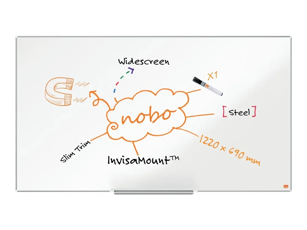 Whiteboard Impression Pro Wide stål 55