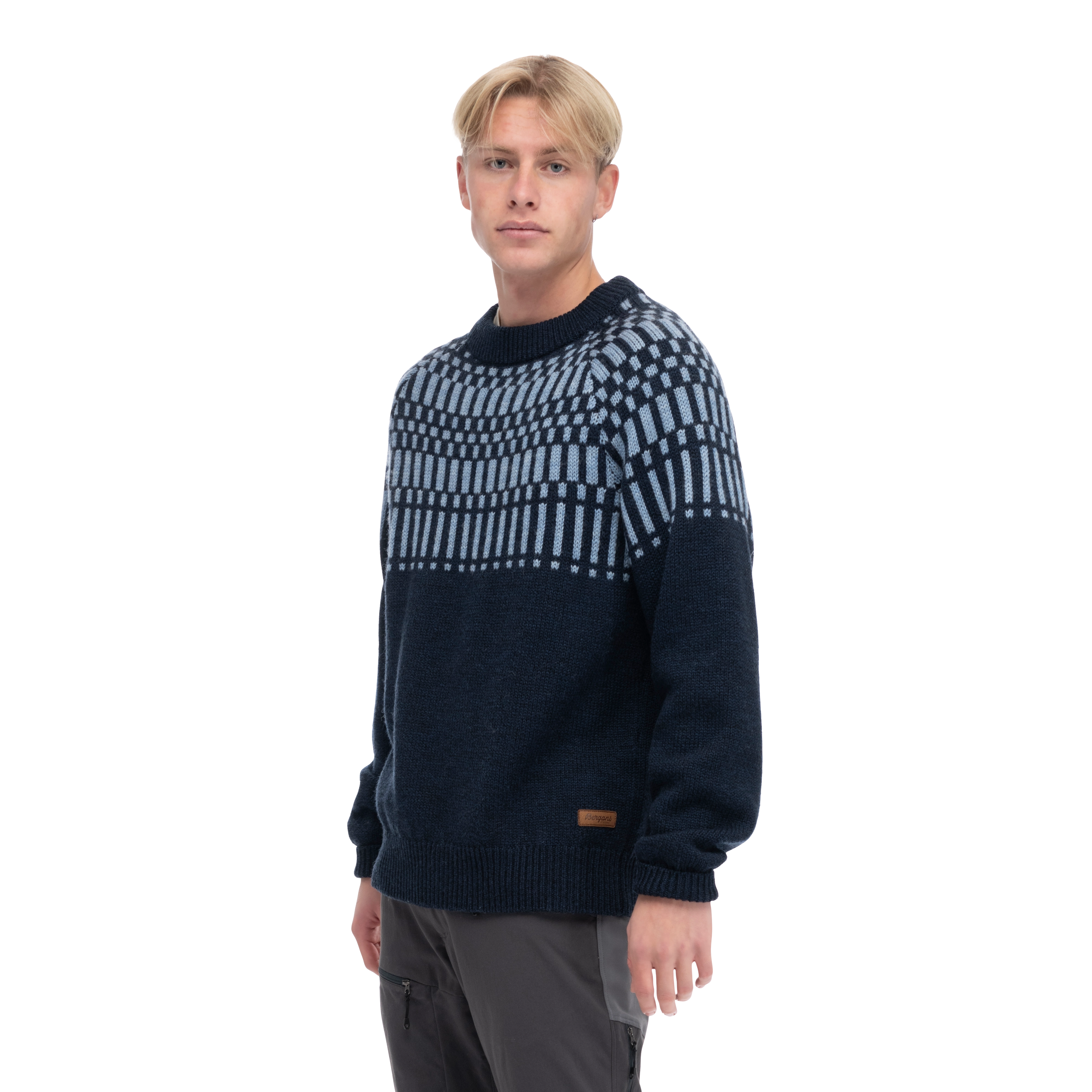 Nordmarka Merino Jumper Men Navy Blue / Husky Blue