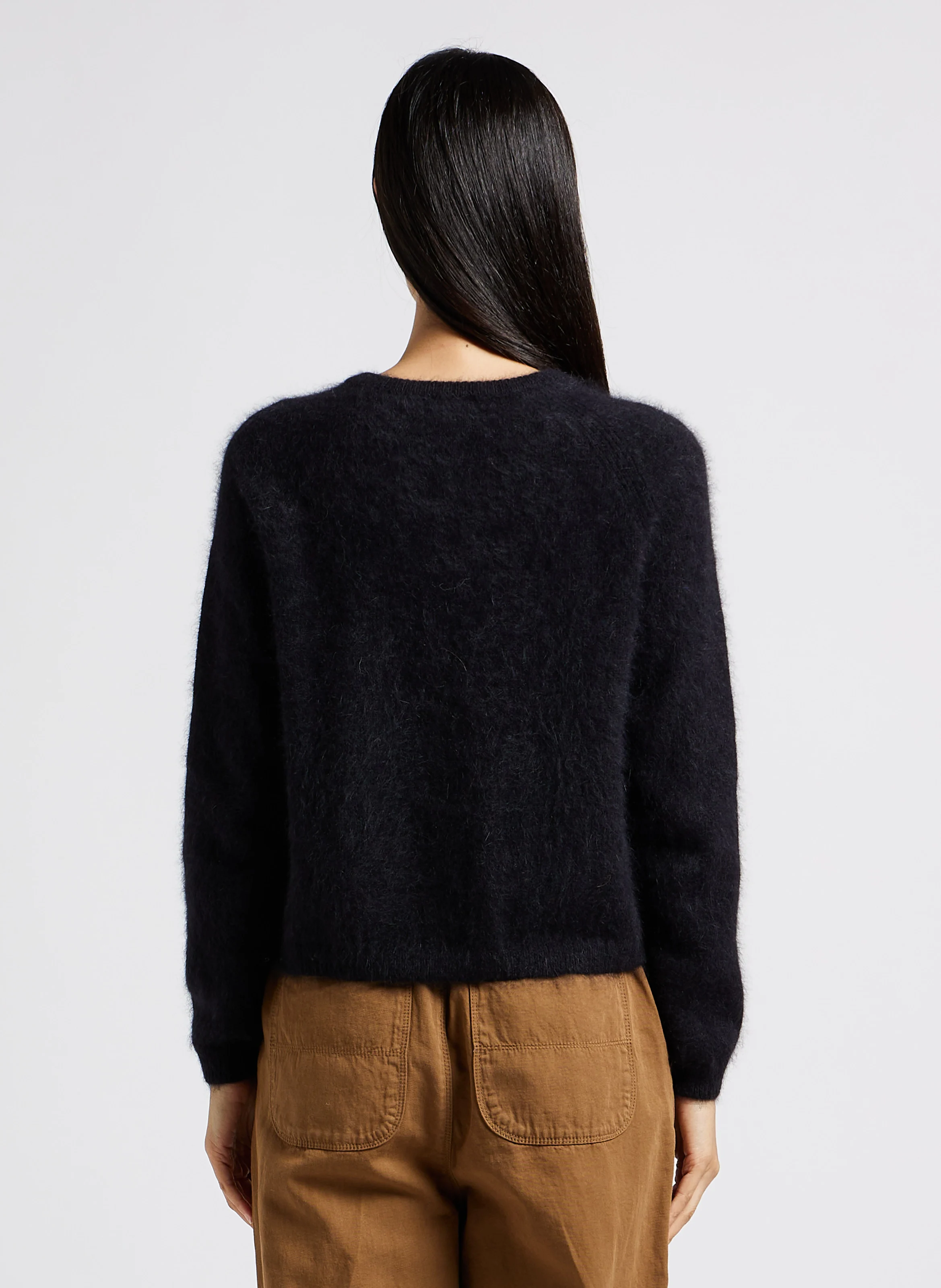DATAIR - Cardigan col rond | Noir