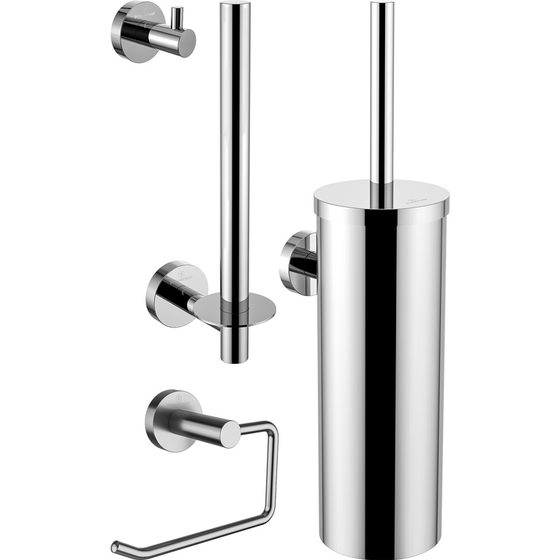 Dynamic Way RVS toilet accessoires set chroom