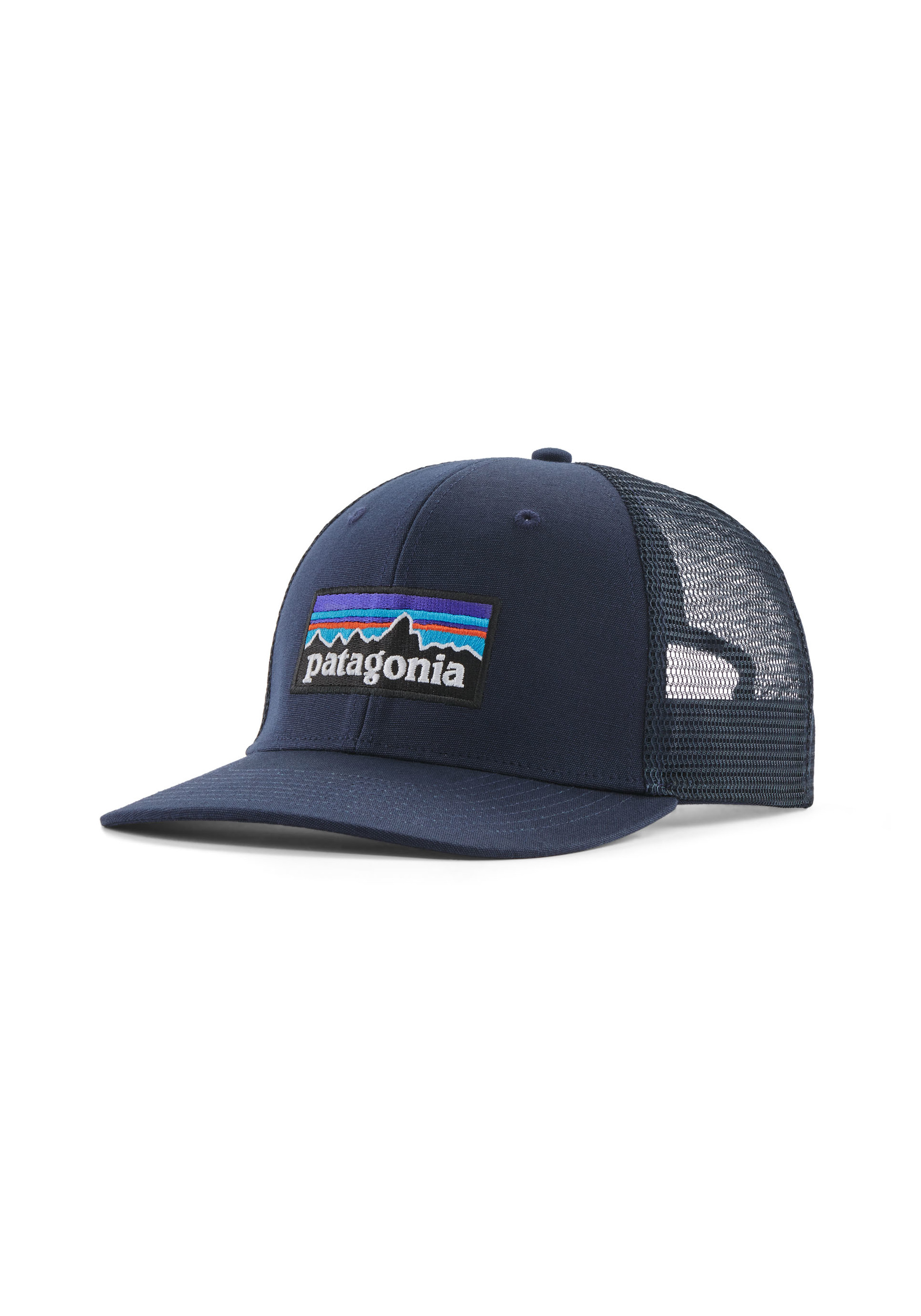 Patagonia Cap P-6 Logo Trucker Hat New Navy