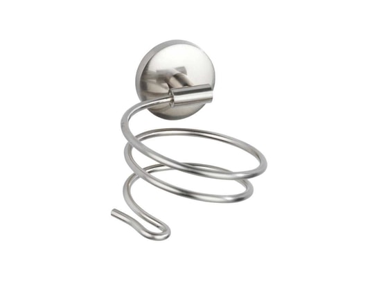 WENKO - Distributeur de savon Porte sèche-cheveux en métal - gris mat