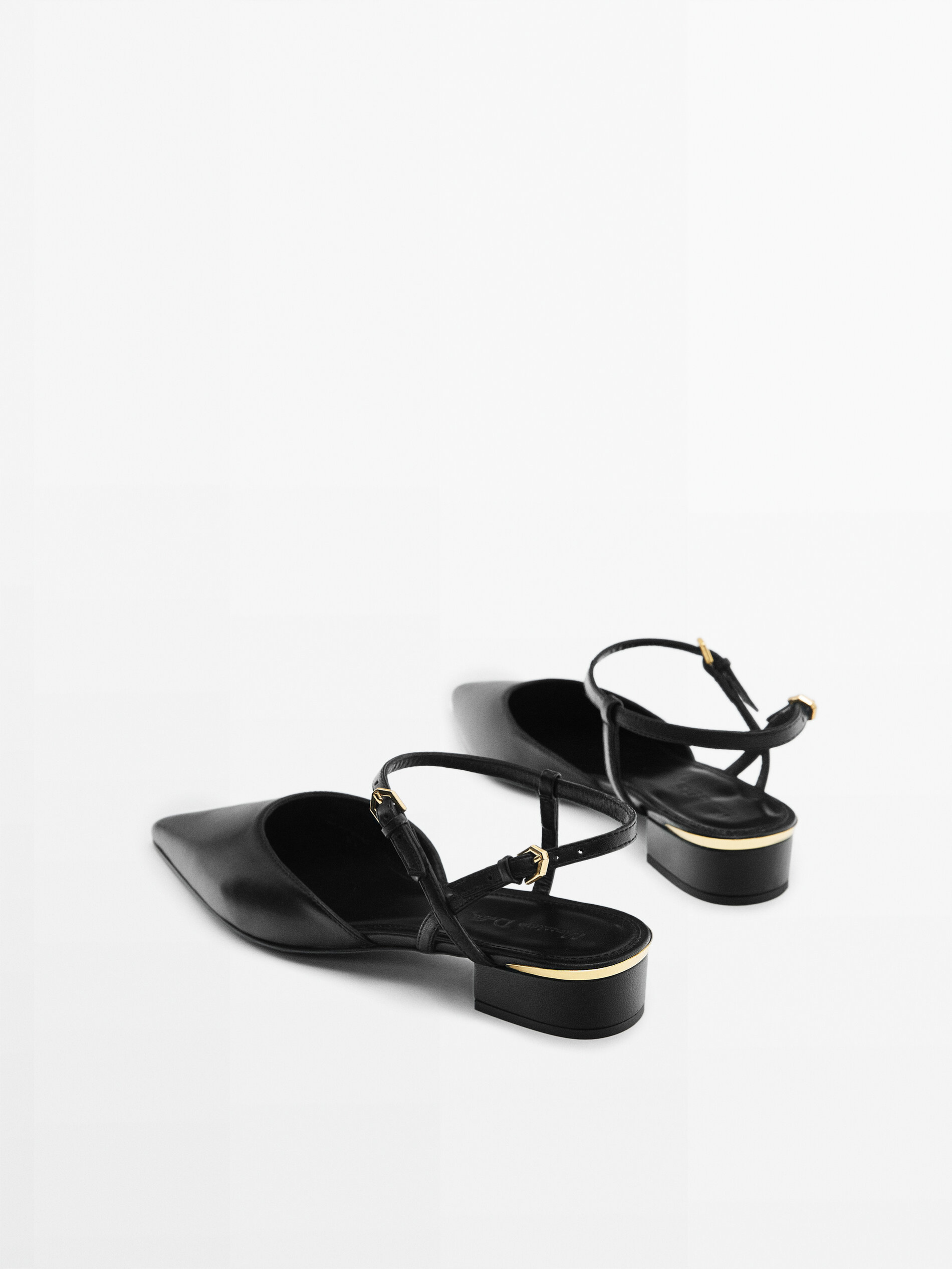 Zapato tacón destalonado skin - PRETO