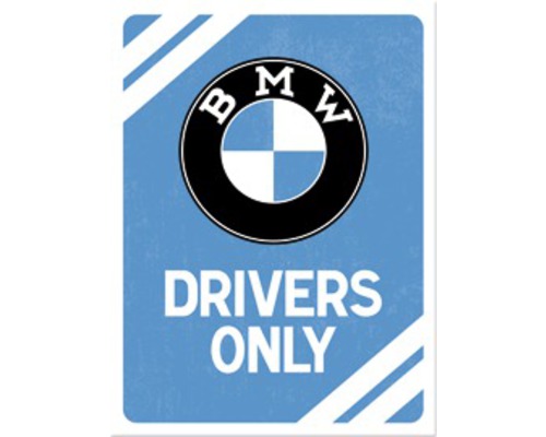 Decoratieve magneet BMW Drivers Only 6x8 cm