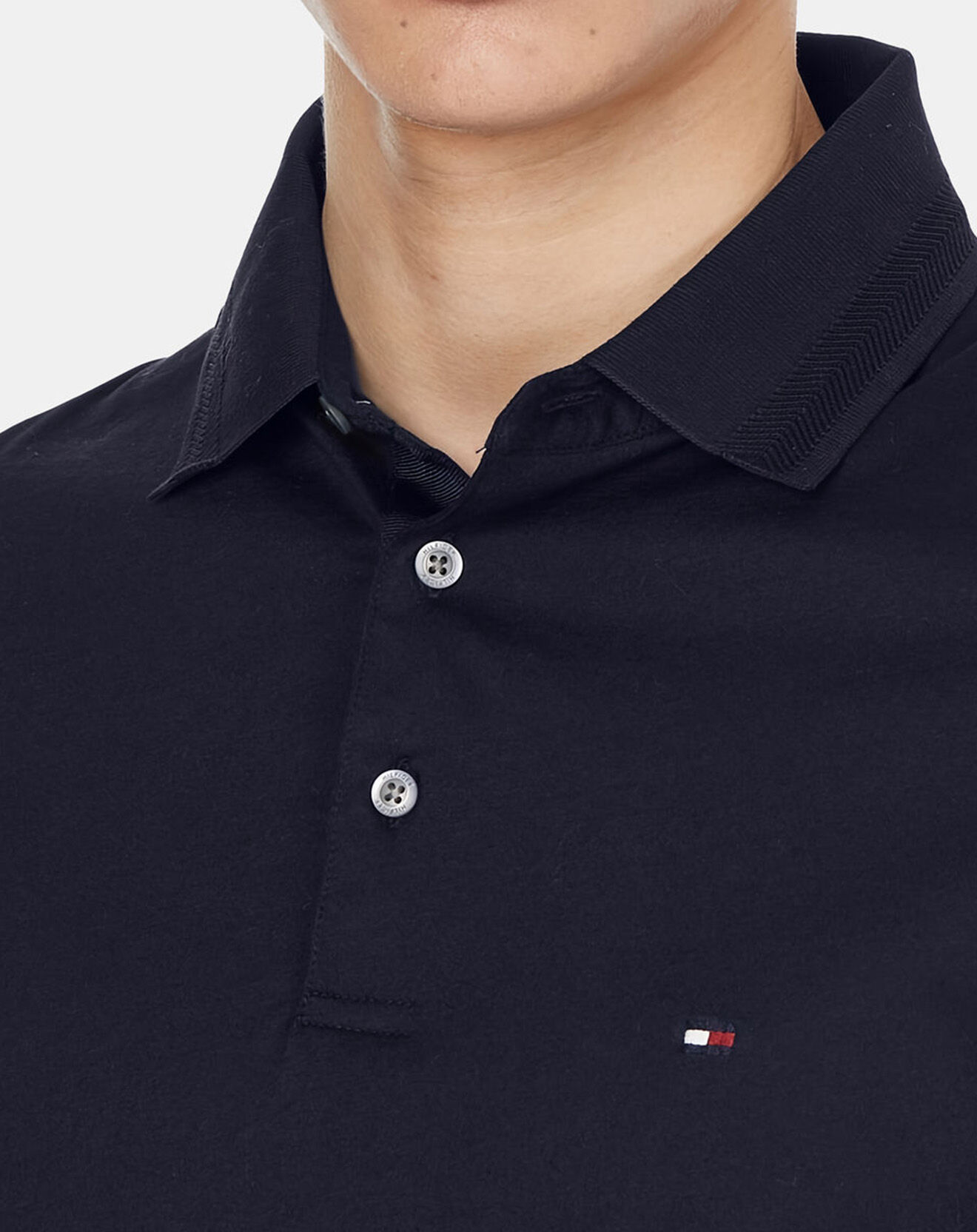 Tommy Hilfiger Polo slim Essential bleu marine