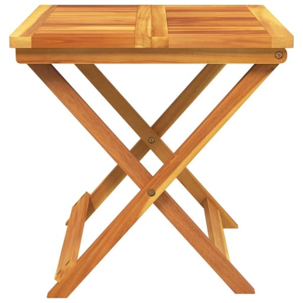 vidaXL Sammenleggbart hagebord 50x50x50 cm heltre akasie