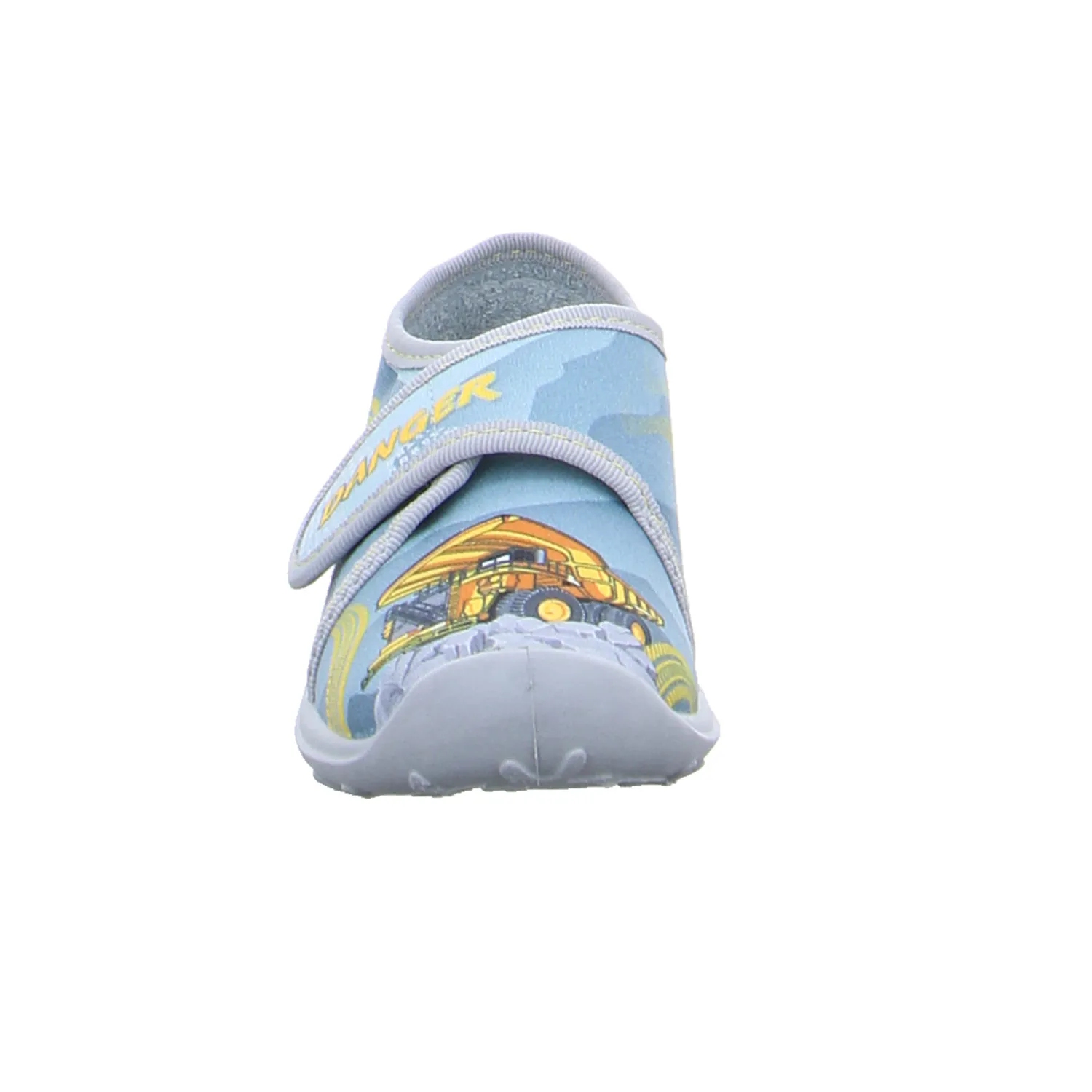 FISCHER Kinder-Hausschuh Grau Textil  Jungen