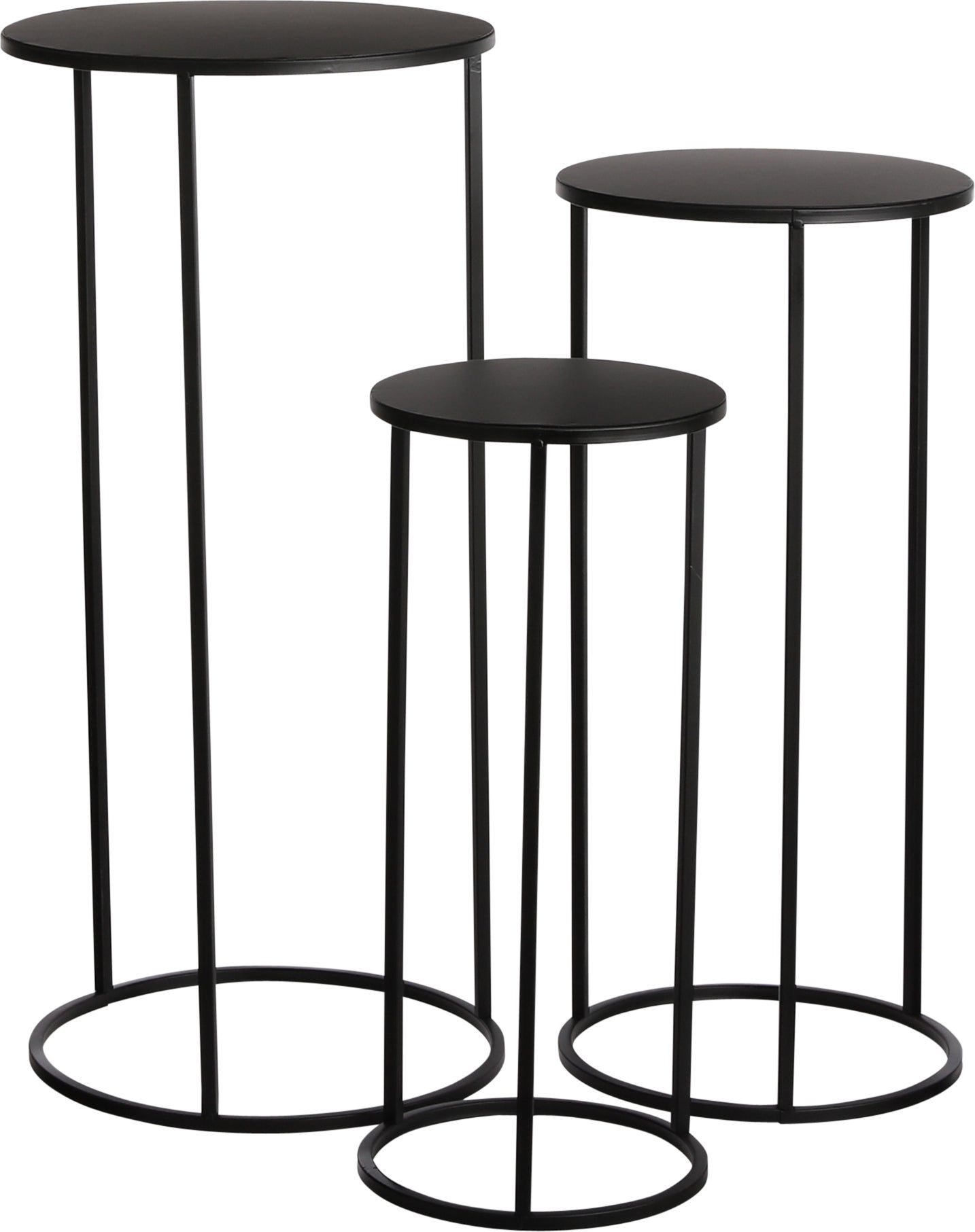 Everydays bijzettafel Quinty zwart D 27 H 60 cm