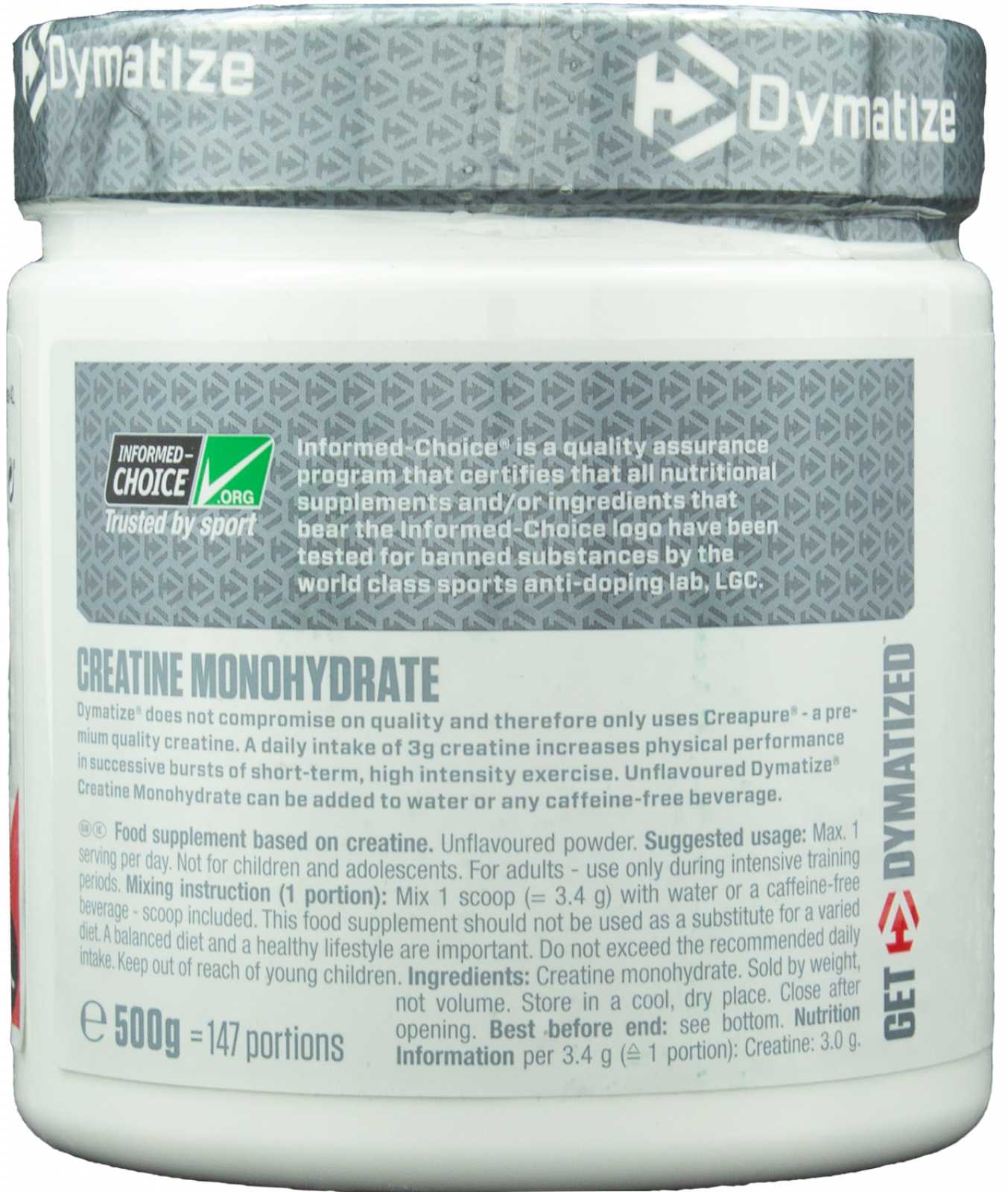Monohidrato de Creatina Dymatize (Creapure®) 300g